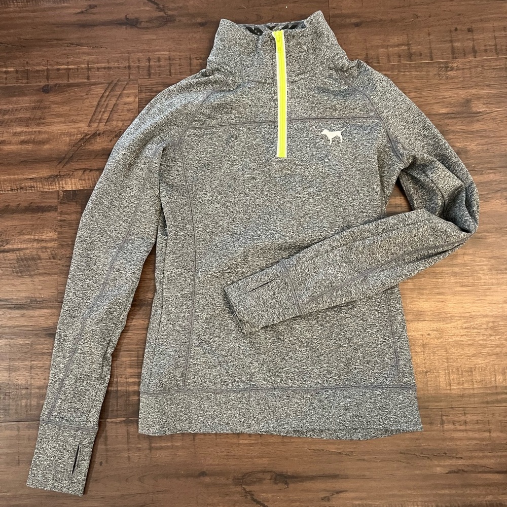 Victorias Secret Pink Quarter Zip Athleisure Top